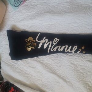 Disney Jumping Beans Minnie Mouse Black Leggings  Size 4T